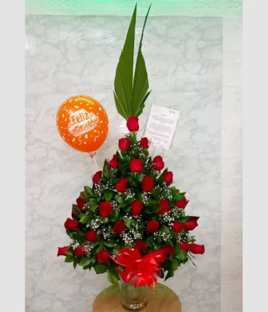 009-Piramide de rosas tradicional