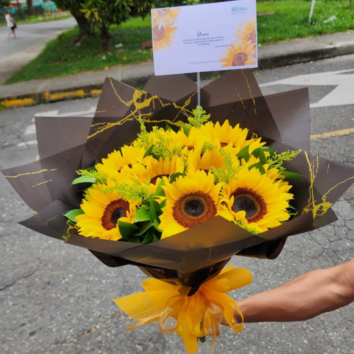 Bouquet de girasoles